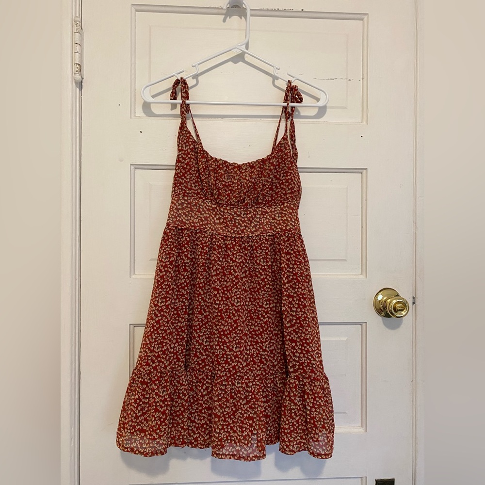 Red floral Princess Polly dress, NWT